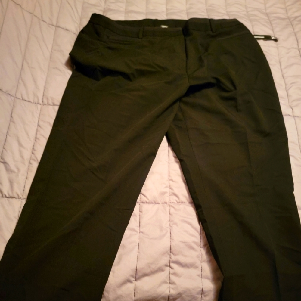 New Direction 20W Polyester Black Dress Pants